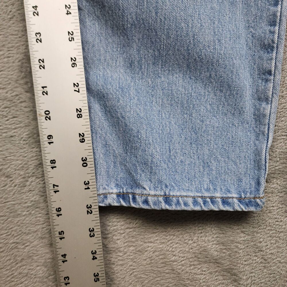 Levis Mens 38x32 550 Jeans Vintage Y2K Relaxed Fit Light Wash Denim Pants - Picture 11 of 12